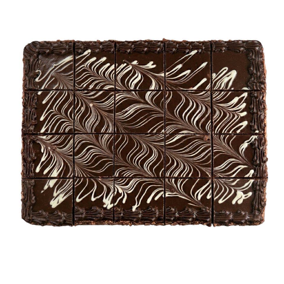 The French Kitchen Half Slab Pre cut cake