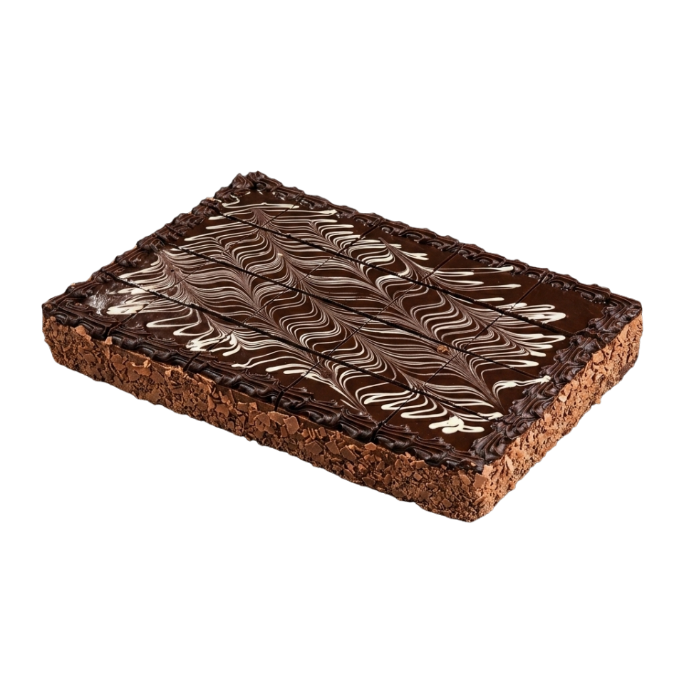 The French Kitchen Half Slab Pre cut cake