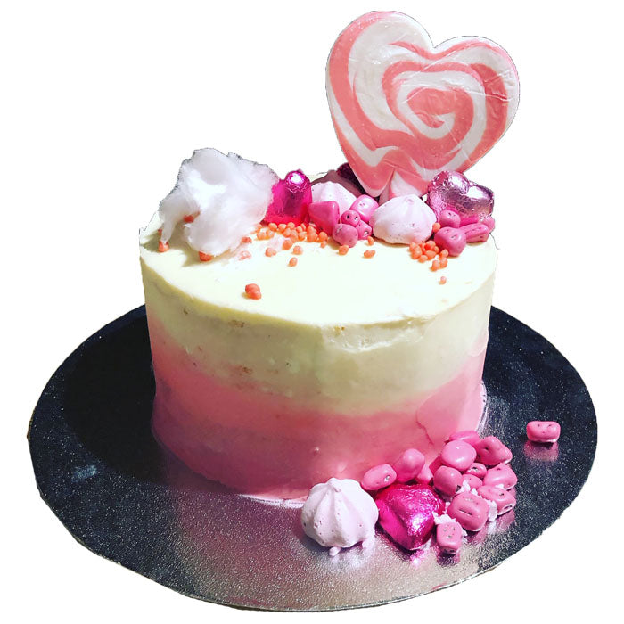 Uniced Vanilla Cake 9" Round | Vanilla Naked Cakes | The French Kitchen Castle Hill