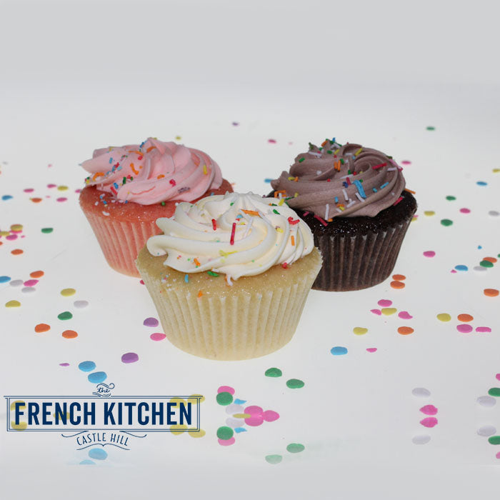 Cupcakes in a box | Easy for school | Vanilla, Chocolate & Strawberry | The French Kitchen Castle Hill