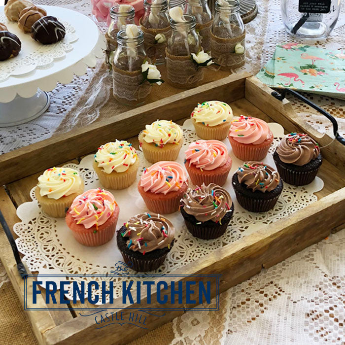 Cupcakes | 16pk | Vanilla, Chocolate & Strawberry | Kids Favourite | The French Kitchen Castle Hill