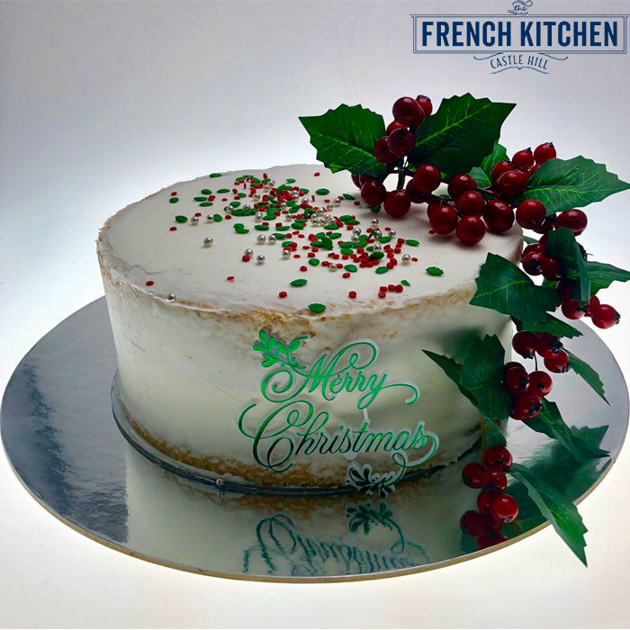 DIY Naked Cakes | Christmas Naked Cake | Vanilla Naked Cake | Naked Uniced Cake | Vanilla Buttermilk Sponge Cake | Shop Naked Cakes @ The French Kitchen Castle Hill