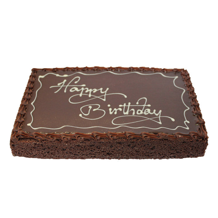 Chocolate "Happy Birthday" Cake