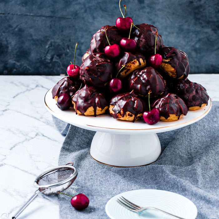 Profiteroles Chocolate Coated with Grand Marnier Custard