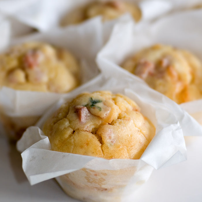 Savoury Muffins- Ham and Cheese